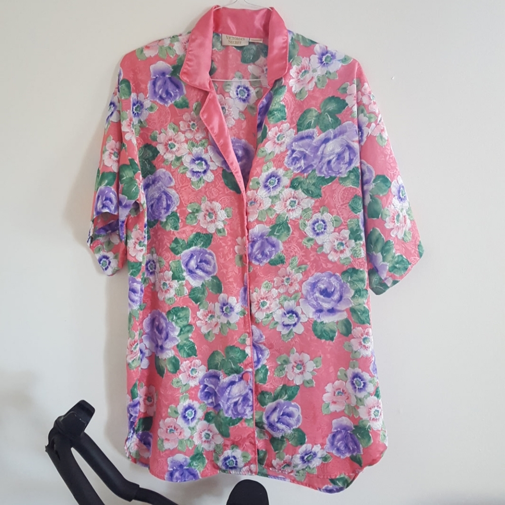 Victoria's Secret Vintage Pajama Top Nightgown M/L